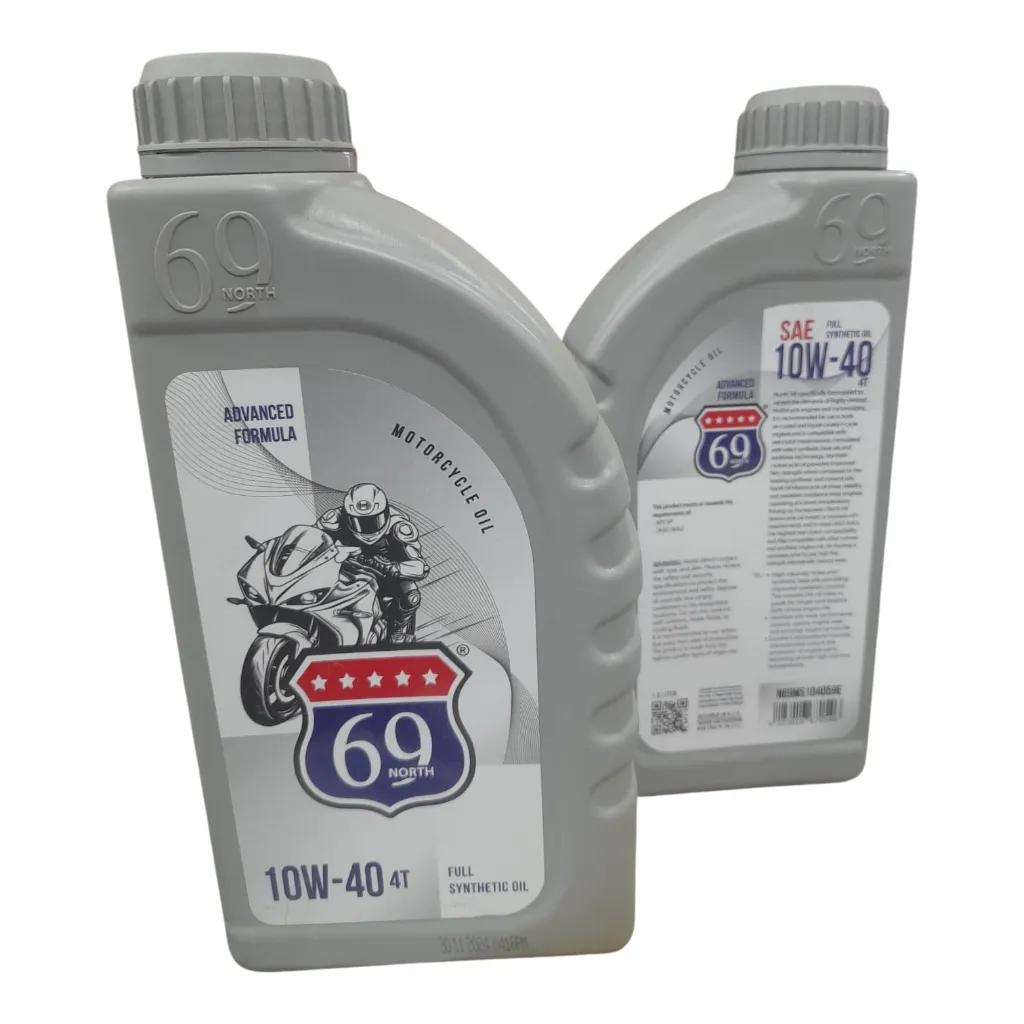 4T 10W-40 1lt  زيت موتوسيكل نورث 69 اصطناعي بالكامل(التصنيع في امريكا ,تمت التعبة في مصر)