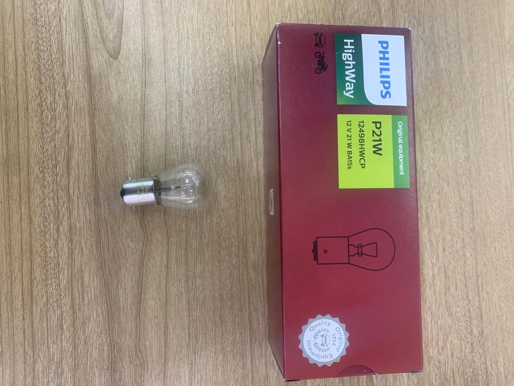 Lamp 1 Pole P21W 12V 21W [Philips] (Made in China) (CN12498HWCP)