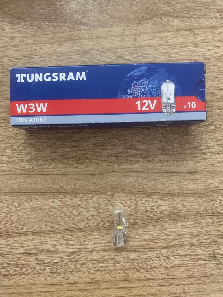 Lamp 1 Pole W3W 12V 3W [Tungsram] (Made in Hungary) (504 B10)