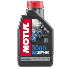 Motul Motorcycle Oil 3000 4T 20W-50 4 liters (Made in France)