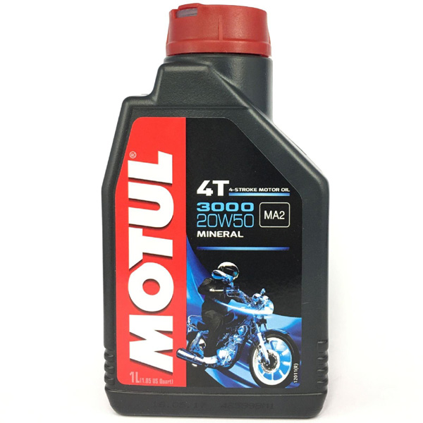 Motul Motorcycle Oil 3000 4T 20W-50 1 liter (Made in France) //