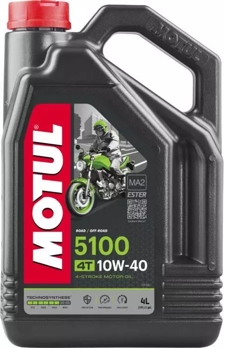 Motul Motorcycle Oil 5100 4T 10W-40 4 lt (Made in France) //