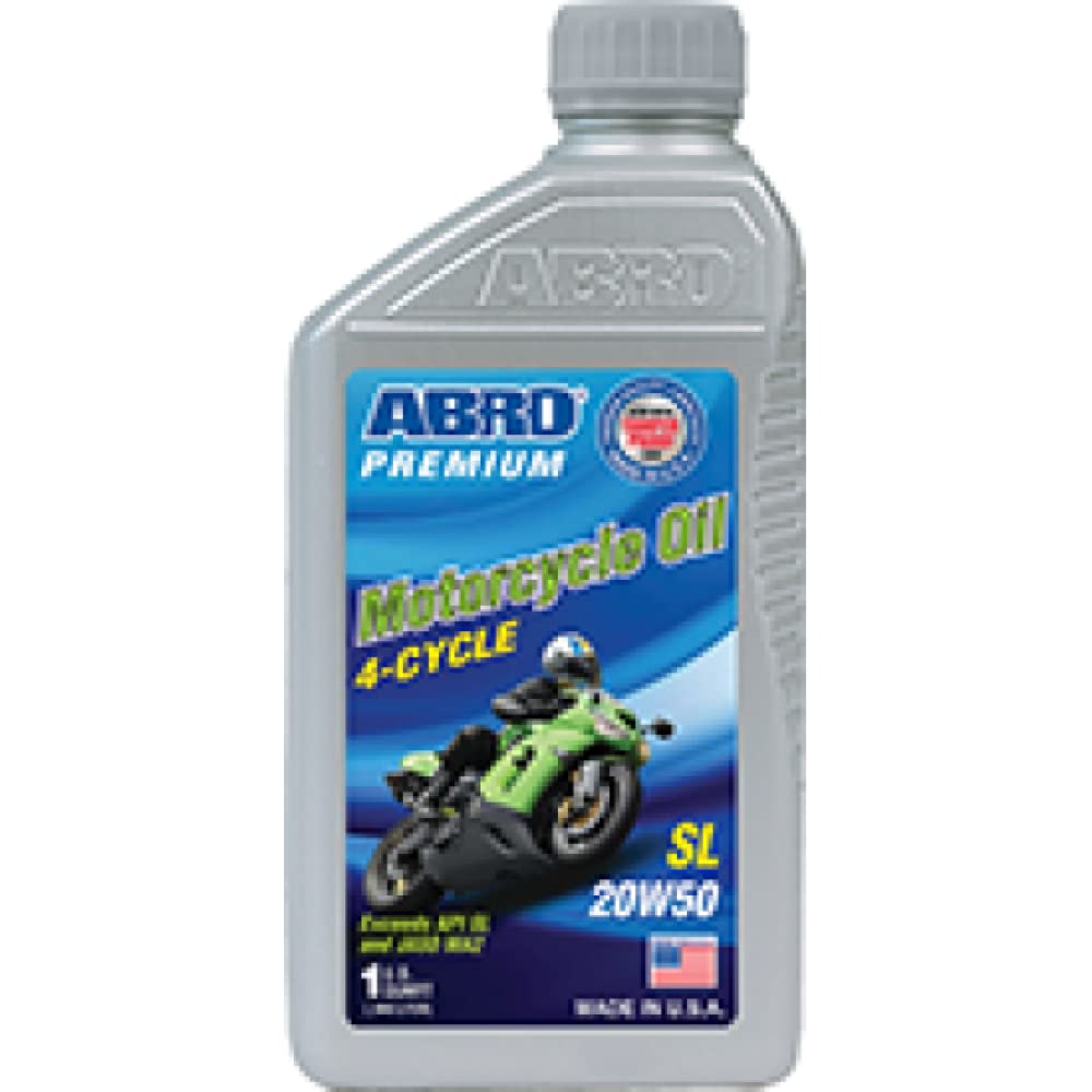 Oil for Motorcycles ABRO 4T 20W50 API SL JASO MA2 946 ml- 