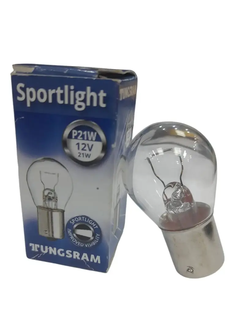 Lamp 1 Pole P21W 12V 21W + 50% 3800K Sport Light [Tungsram] ( Made in Hungary ) (1057NH B1)