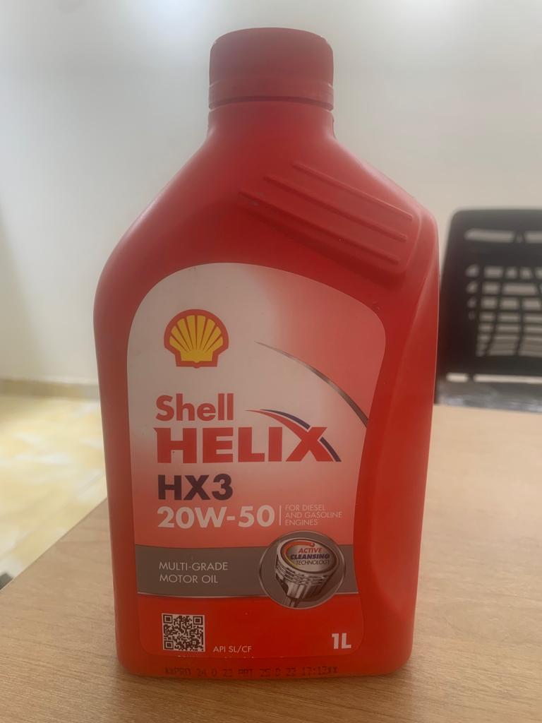 Shell Engine Oil HX3 20W-50 (SL/CF) 3,000 Km (Red) 1 liter Multi Grade