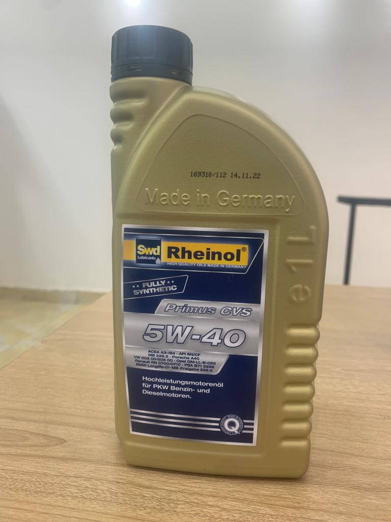 Rheinol Engine Oil 5W-40 Primus CVS 1 liter (Made in Germany)