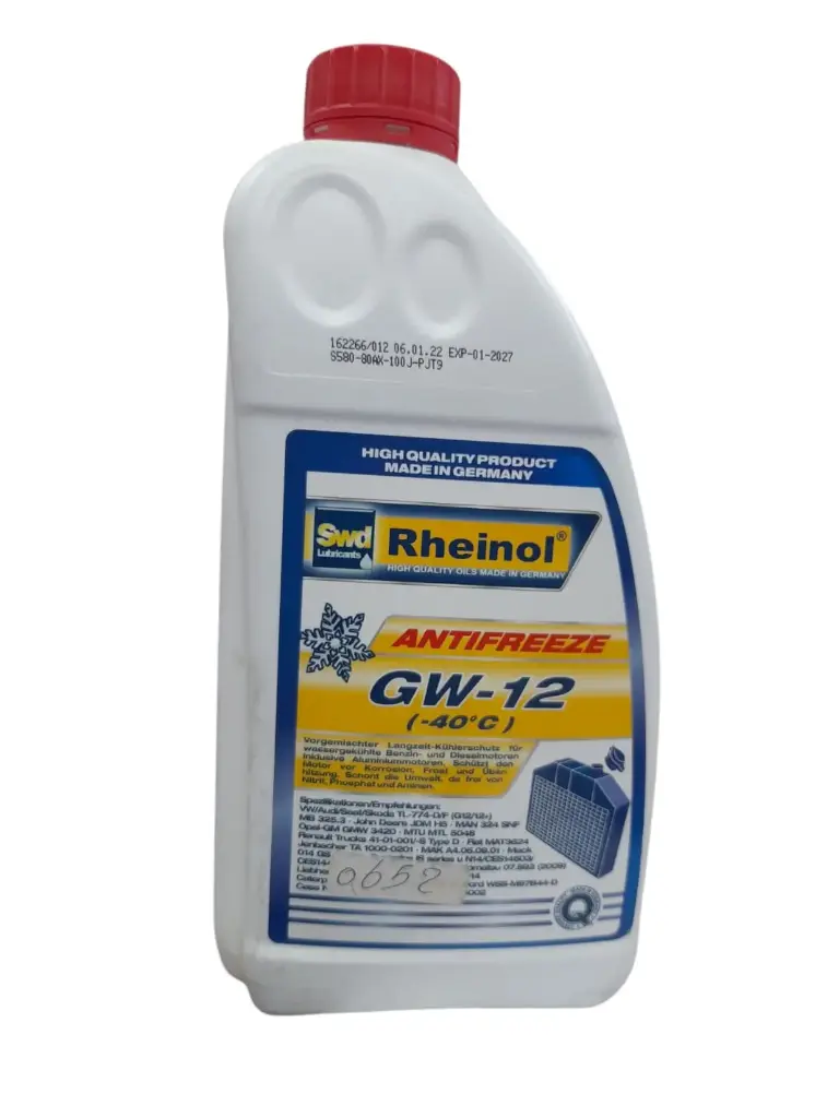 Coolant (Rheinol) Red 50/50 1.5 liters (GW12) (Made in Germany)