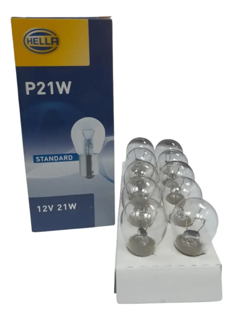 [L502] Lamp 1 pole P21W 12 volt 21 watt [hella] (made in China)(8GA178560011)