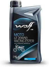 Wolf Racing ester 4T 20W50 1 liter (made in Belgium) (1043819)