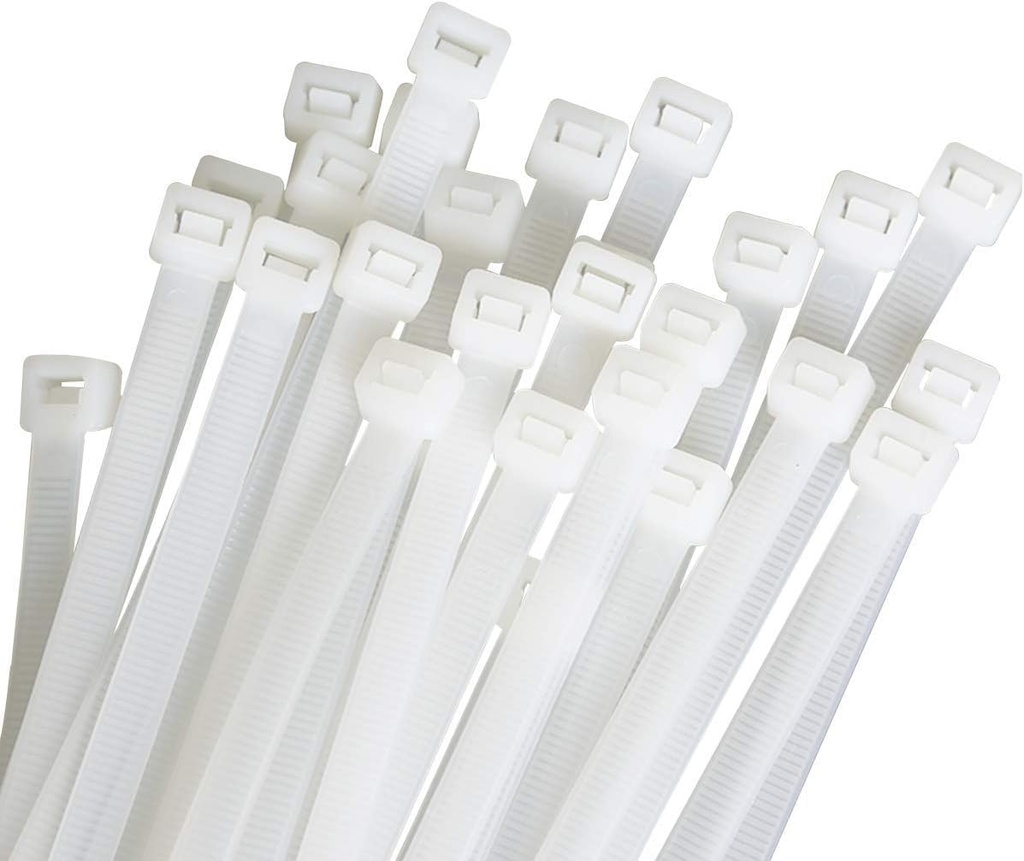 Tie Wrap 25 cm white [Manhattan](made in China)