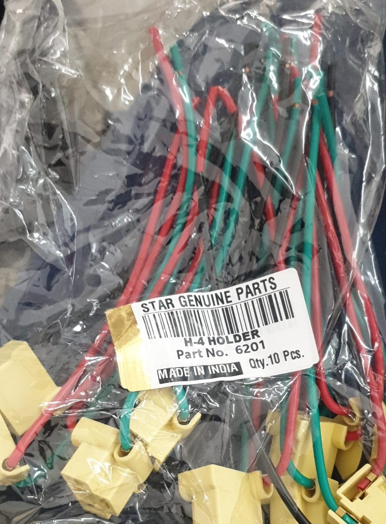Connector for H4 Lamp [Star Genuine parts](made in India)(6201)