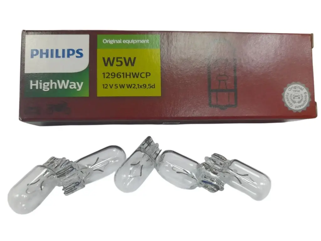[L420] Lamp 1 Pole W5W 12V 5W [Philips] (Made in China) (CN12961HWCP)
