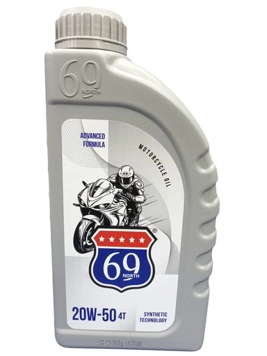 North69 Engine Oil 4T 20W-50 1 liter Semi Synthetic (manufactured in USA, Bottled in Egypt)