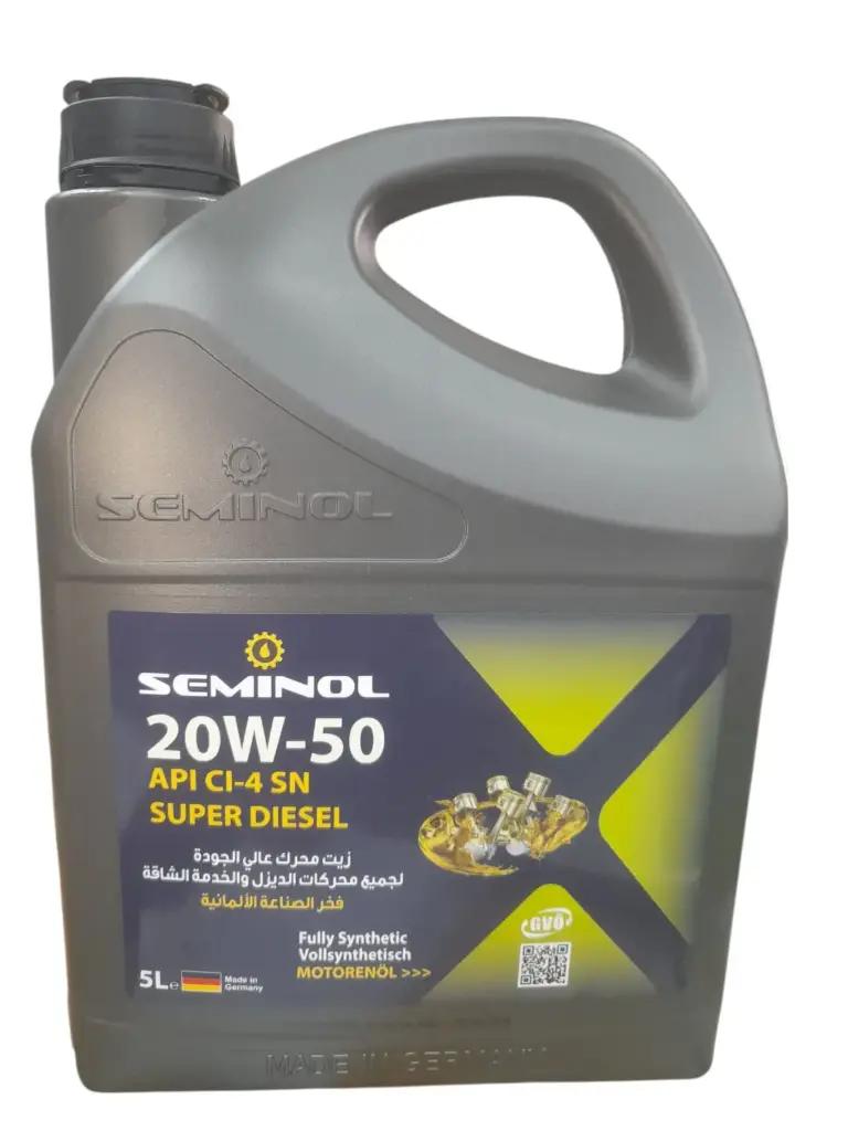 Engine Oil Fully Synthetic 20W-50 API SN 5 lt[Seminol](made in Germany)