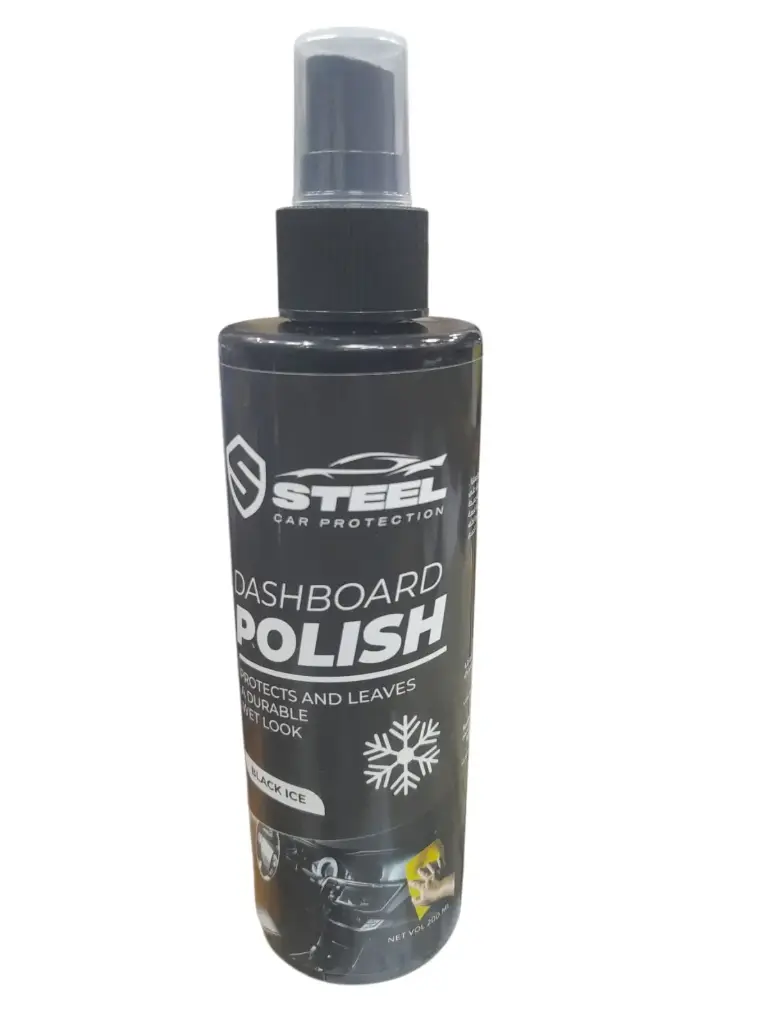 [O847] Dashboard Shining Liquid 200 ml [Shield Steel](made in Egypt)