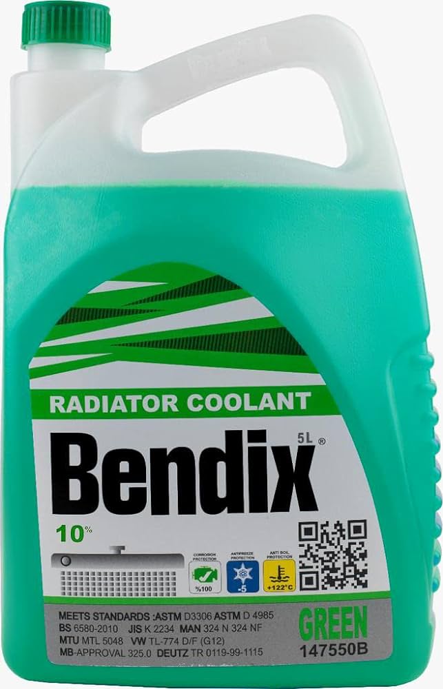 [O522] Bendix Coolant Green 10% 5 liters Made in Turkey-