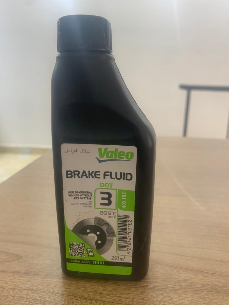 Brake Fluid Dot 3 [Valeo] 250 ml (Made in Italy) (402102)