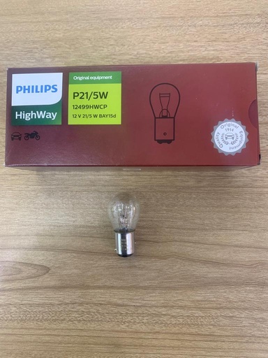 [L412] Lamp 2 Pole P21/5W 12V 21/5W [Philips] (Made in China) (CN12499HWCP)