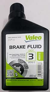 [O323] Brake Fluid Dot 3 [Valeo] 450 ml (Made in Italy) //